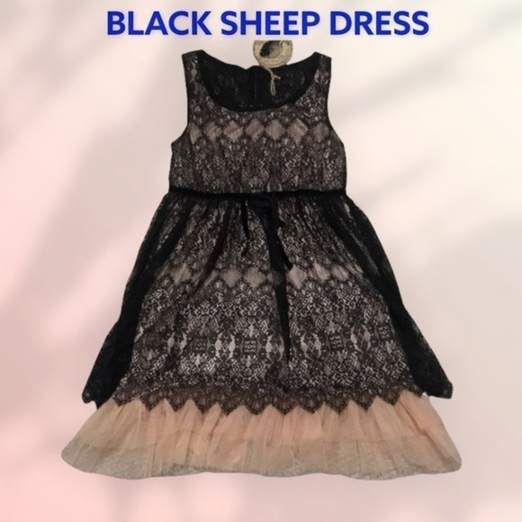 black sheep dresses | | Blacksheep Clothing Lace Dress Nwt Color:Cabernet and Black Do not iron Sky Blue Asymmetric Neckline recycled-fabric